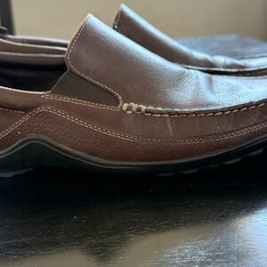 Cole Haan Dark Brown Leather Slip-On Loafers 9.5